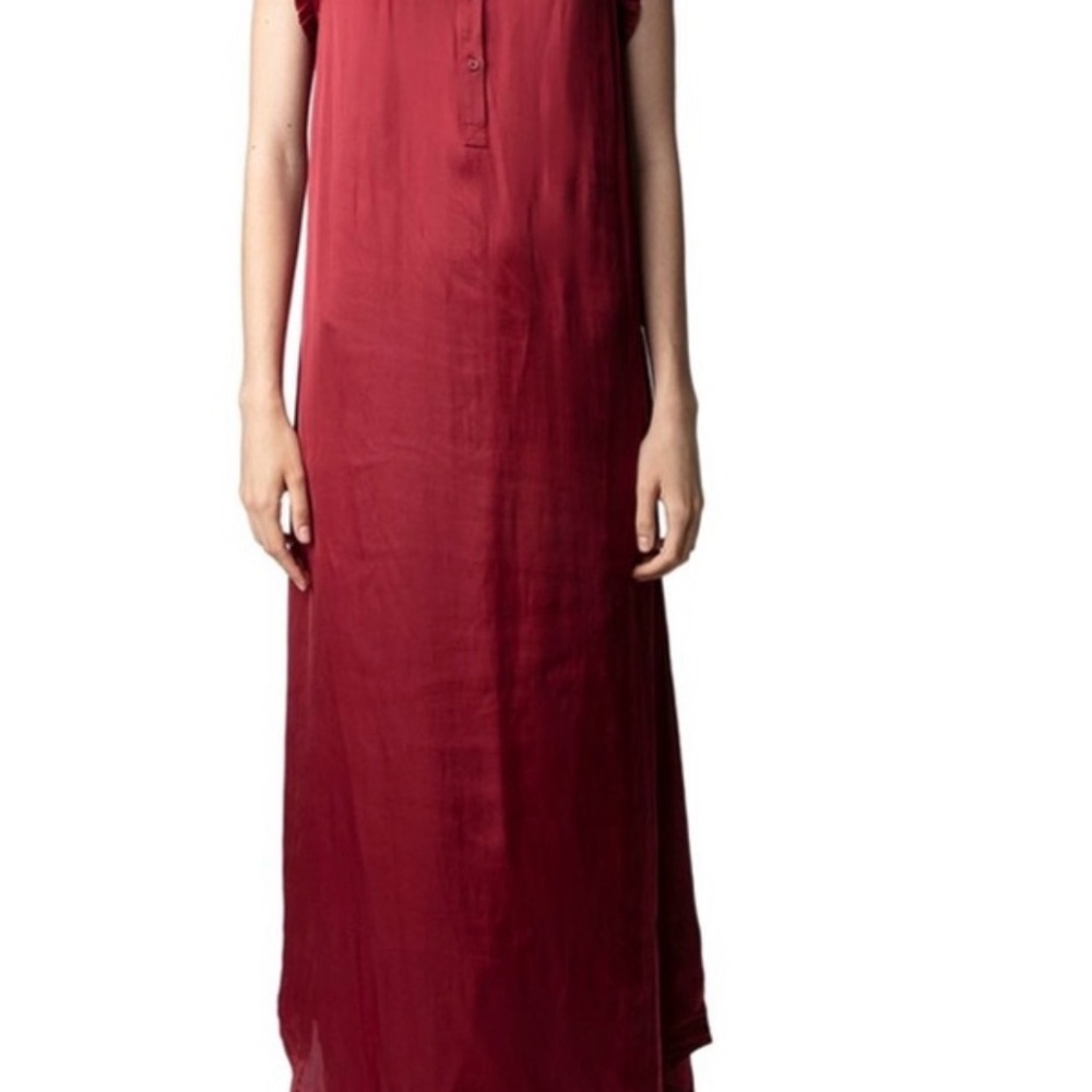 Zadig & Voltaire Burgundy Maxi Dress - Picture 16 of 16